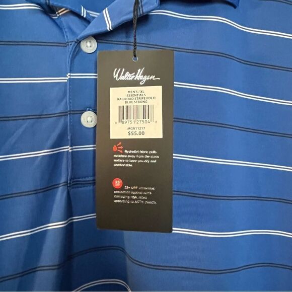Walter Hagen Striped Golf Polo Shirt NWT - Picture 4 of 8